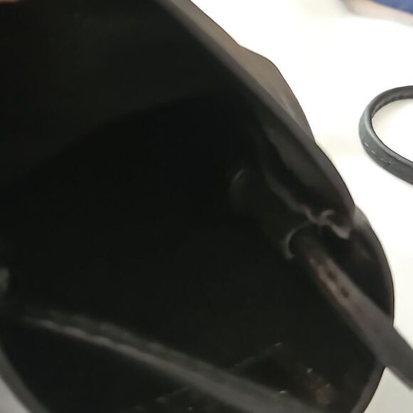 Copa Collection's vintage one of a kind crossbody black and brass handbag. - Picture 9 of 12